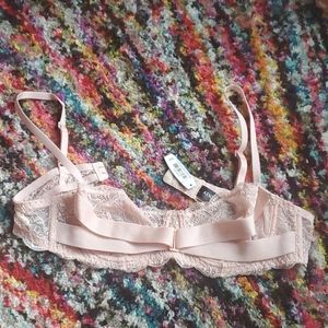 Adore Me Pink Lace Bra